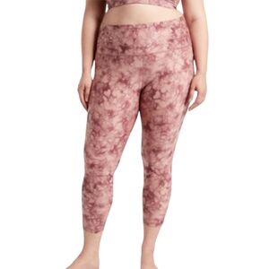 Women's Athleta Salutation Stash Pocket II Printed 7/8 Tights Leggings Size 3X